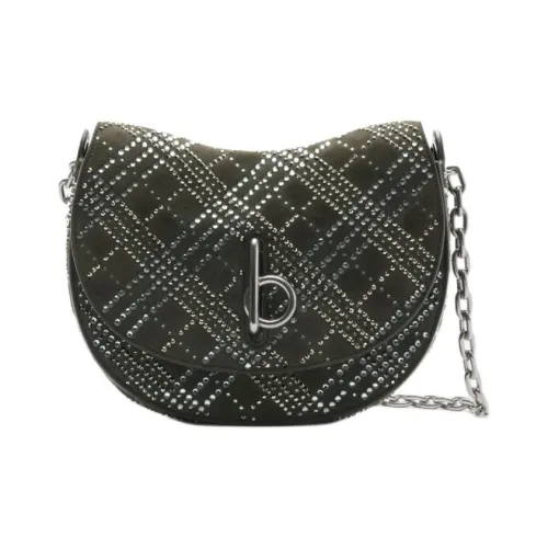 Burberry Козья кожа Замша Плечевая сумка Маленькая Женская Черная