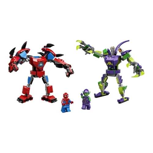 LEGO Marvel Collection, Человек-Паук Man VS. Зеленая Фея Mech BATTLE Пластиковый конструктор 296 шт. 76219
