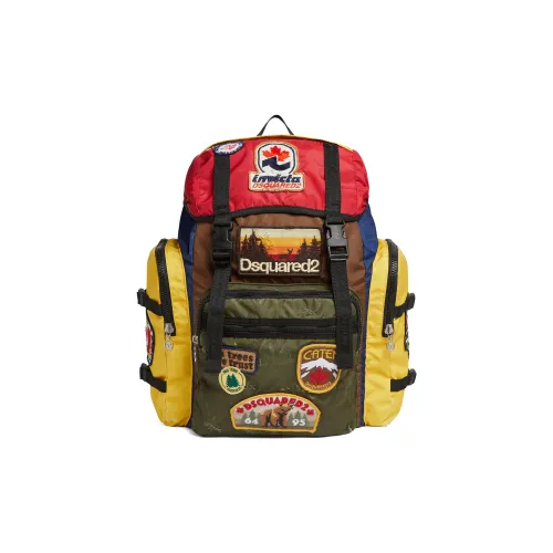 DSQUARED 2 INVICTA Коллаборация Полиэстер Рюкзак Мужской Многоцветный