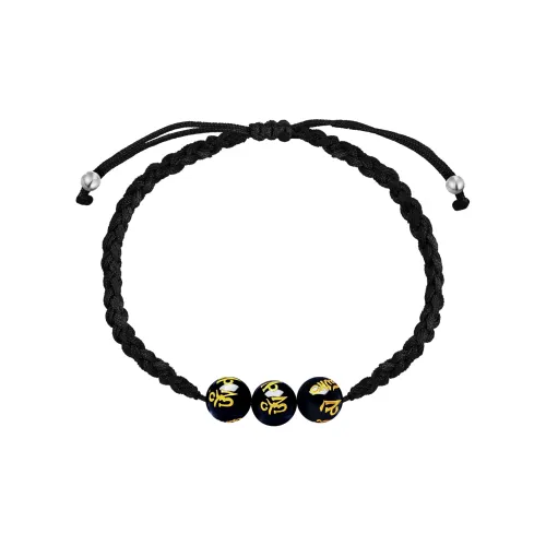 SIMPLE JOYS Обсидиан Браслет Шнурки Унисекс