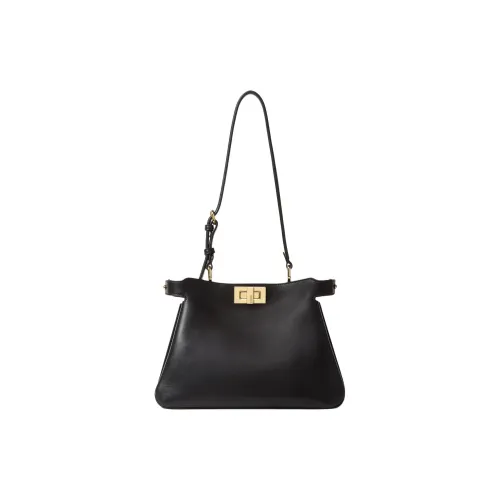 FENDI Peekaboo Soft SmallСумка Из Кожи Черного Цвета