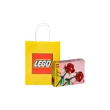 Подарочный набор роз (2 шт) + бумажная сумка для покупок