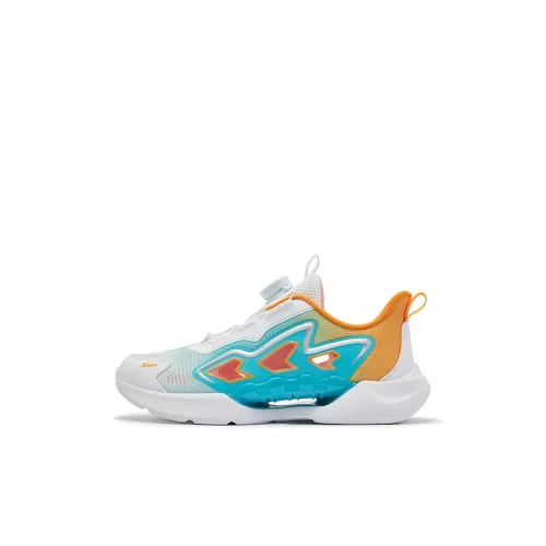 XTEP Slip-resistant Abrasion-resistant Low Top Детская беговая обувь Xtep Белый Залив Синий Детская