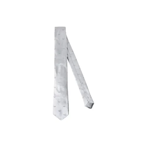 EMPORIO ARMANI Шелковые галстуки для детей серебряный