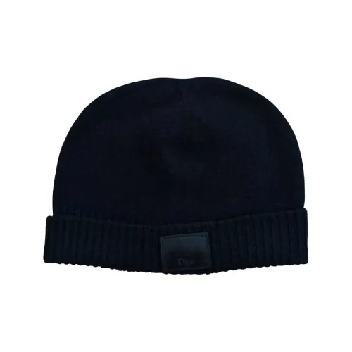 DIOR Cotton Wool Beanies Men's Black
