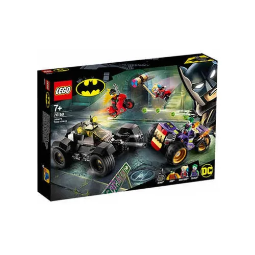 LEGO Batman Collection DC Джокер ТРЕХколесный мотоцикл Chase Пластиковые конструкторы 301 600 шт. 76159