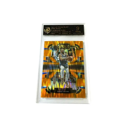 PANINI Kyrie Irving Mavericks SELECT Level 1 Orange Waterfall Refraction Игрок Карта 9 Points Сертифицированные карточки 1 шт