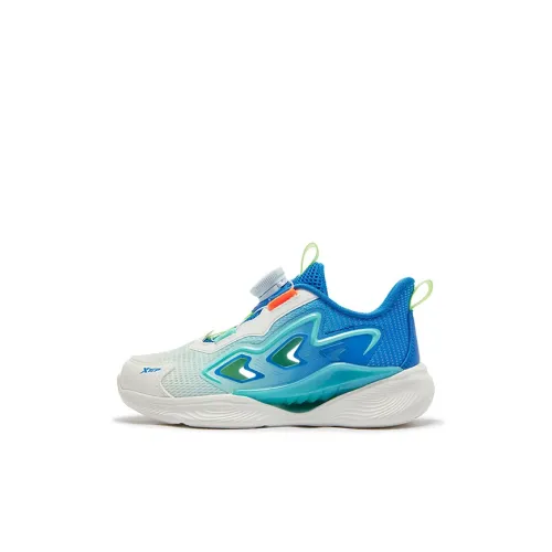 XTEP Устойчивый к истиранию Низкий Топ Детская Беговая Обувь Парус Белый Прусский Синий Детский