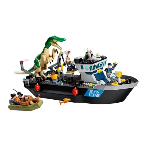LEGO Jurassic World Collection Тяжелый Когтистый Дракон Транспортная Лодка Escape Конструкторы 308 шт. 76942