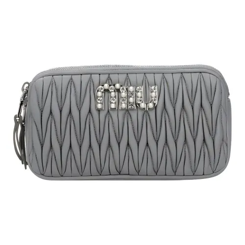 MIU MIU Кожа Клатч Женский Серый