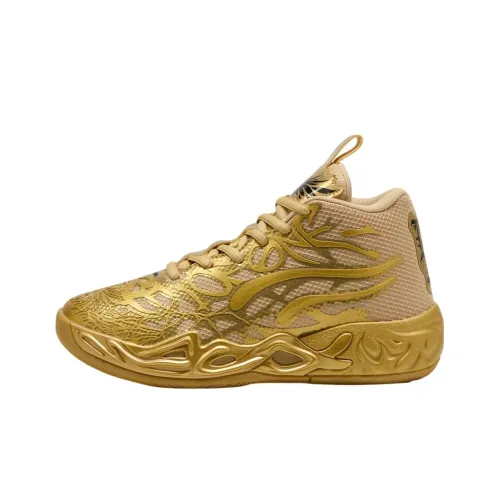 PUMA MB.04 Детские баскетбольные кроссовки MID Топ Золотой Kids