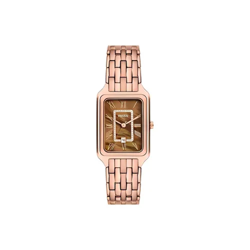 FOSSIL Наручные часы Кварцевый механизм Нержавеющая сталь Ремешок 26 мм Жемчужная раковина Циферблат Цвет Женские часы