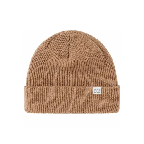 NORSE PROJECTS Шерстяные Бини Мужской Коричневый