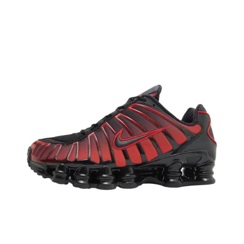 Nike Shox TL Series Slip-resistant Abrasion-resistant Low Top Casual Running Shoes Men's Red Black Найк Шокс TL Серия Противоскользящий Устойчивый к истиранию Низкий Топ Повседневные Беговые Кроссовки Мужские Красный Черный