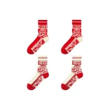 4 шт (Красный *2 + Бежево-красный *2)