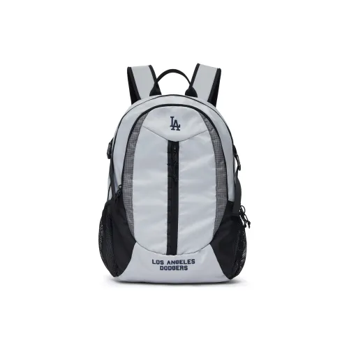 Mlb Base Logo Basic Collection Молния Двойной Плечо Ноутбук Сумка Путешествие Велосипедная Сумка Рюкзак Для Студентов Unisex Light Серый