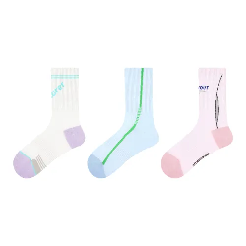 Vine Color Носки Crew Унисекс 3 упаковки Wind Chuan Leap