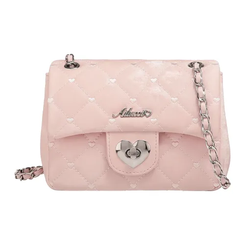 AILUXI Сумка через плечо из синтетической кожи женская цвет вишневый цветок розовый