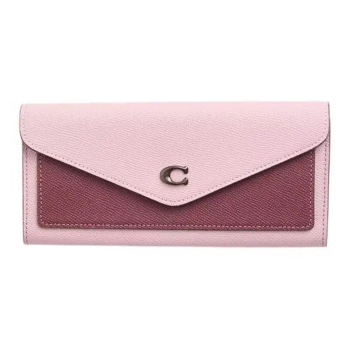 COACH Wyn Кожа Кошелек Маленький Женский Розовый и Фуксия