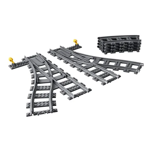LEGO City Collection DIRECTIONAL Switch Track Building Blocks 8pcs 60238