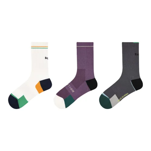 Vine Color Носки Crew Унисекс 3 упаковки Звезда Yue Лес Trail