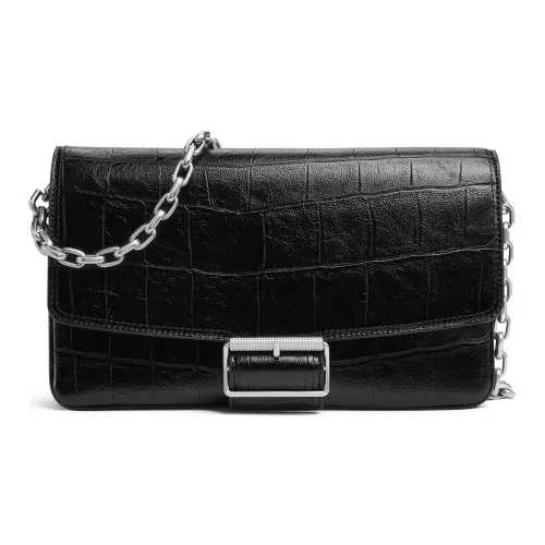 CHARLES KEITH ПУ (полиуретан) Сумка через плечо Средняя Женская Черная