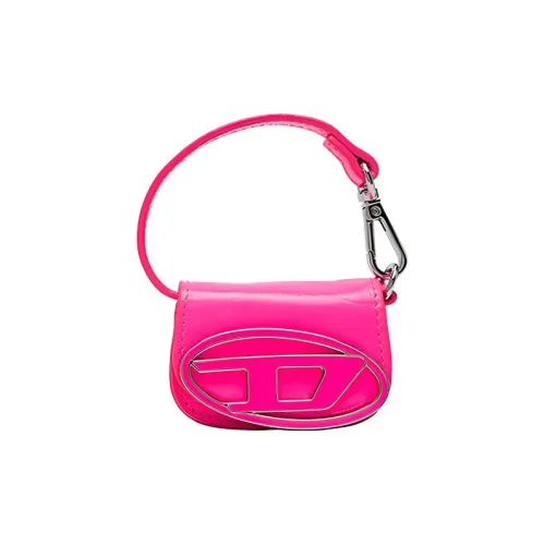 DIESEL Коровья кожа Сумка через плечо Мини Женская Персиково-розовая