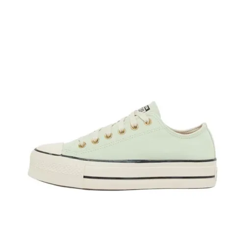 Converse Chuck Taylor All Star Lift Slip Resistant Abrasion Resistant Низкий Топ Скейтборд Кроссовки Женские Светло-Зеленый