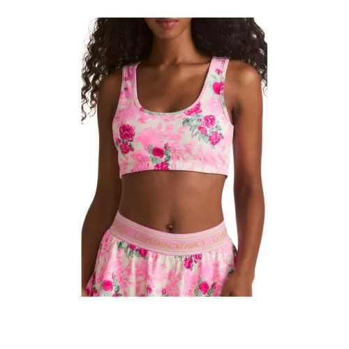 LOVESHACKFANCY Бюстгальтер Женский Розовый