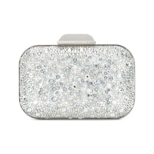 Jimmy Choo Кристальный клатч стандартный женский светло-синий