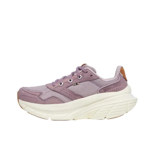 Saucony Slip-resistant Abrasion-resistant Low Top Casual Running Shoes Women's Pink Purple