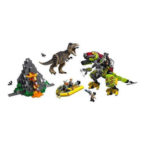 LEGO Jurassic World Collection Тираннозавр Рекс VS Меха Динозавр Конструкторы 716 элементов 75938