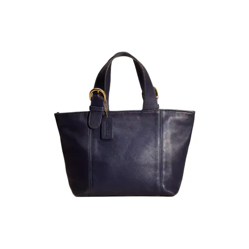 COACH Waverly Vintage Glove Leather Bag Crossbody Bag Shoulder Bag Large Women's Blue