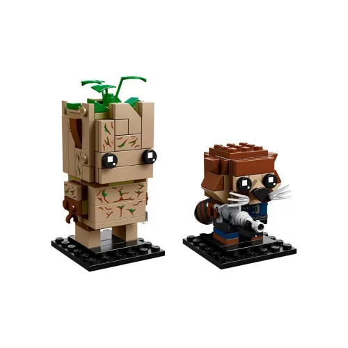 LEGO Квадратные головы Грут Ракета Енот Guardians OF The Galaxy Конструкторы 189 41626
