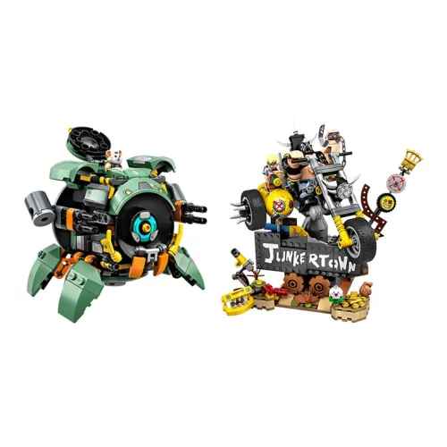 LEGO Overwatch Collection Wrecking Ball JunkRat And ROAD Hog Конструкторы 301 600 шт. 75976+75977