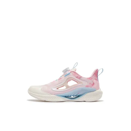 XTEP Slip-resistant Abrasion-resistant Low Top Детские беговые кроссовки Sail Белый Ice Cream Powder Детский