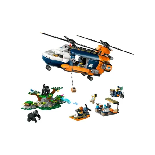 LEGO Jungle Explorer Base Вертолет Конструктор 881 шт. 60437