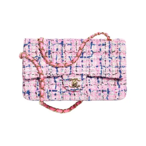 CHANEL Classic Flap CF Твид Сумка через плечо Маленькая Сумка на плечо Женская Многоцветная