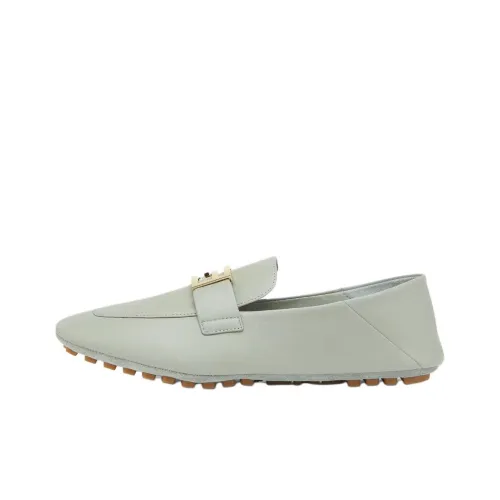 FENDI Baguette Лоферы с резиновым подошвой Женские Зеленые