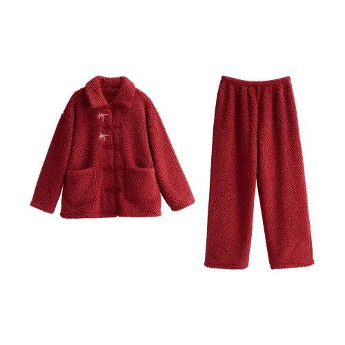 XUANZHITING Пижамный комплект женский красный