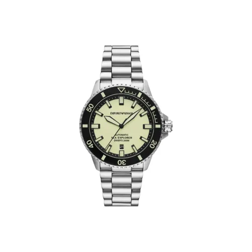 EMPORIO ARMANI Механические Мужские Часы 42 мм Желтые