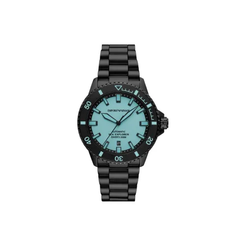EMPORIO ARMANI Механические Мужские Часы 42 мм Синий