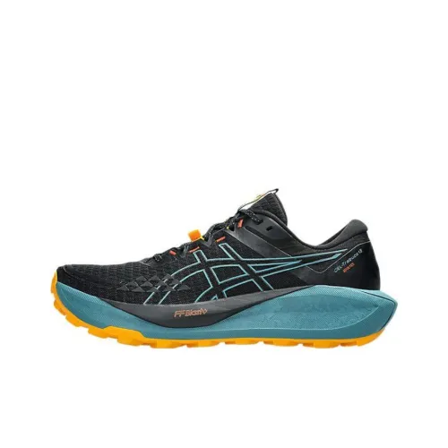 ASICS Гель TRABUCO 13 Амортизация Дышащий Легкий Низкий Топ Беговые кроссовки Мужской Черный Синий