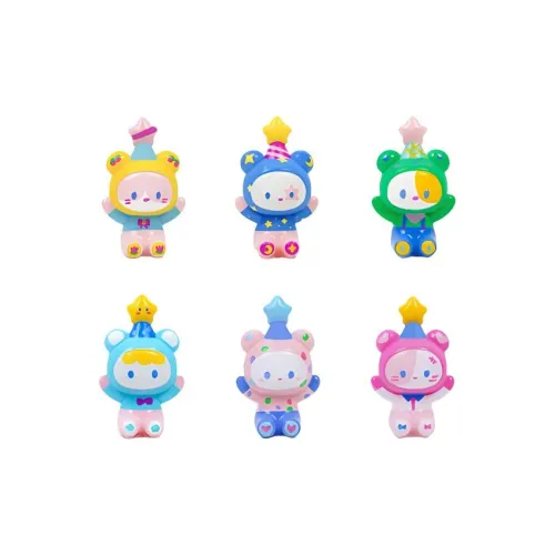 TOI Handmade DIY Гипсовый Цветной Медвежонок Игрушки