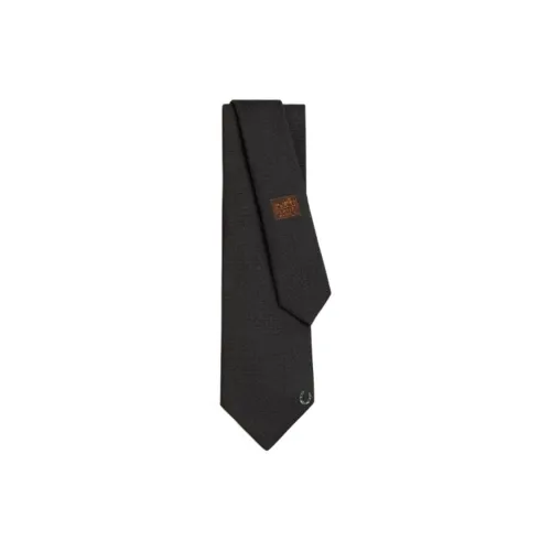 HERMES Silk Silk Ties Men's Black