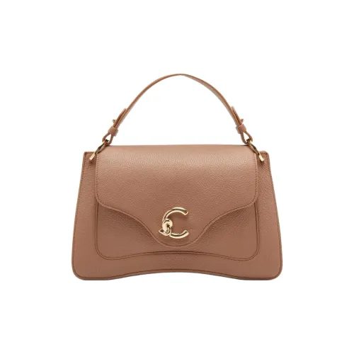 COCCINELLE GRAIN LEATHER Сумка через плечо Сумка среднего размера Женская Телесного цвета