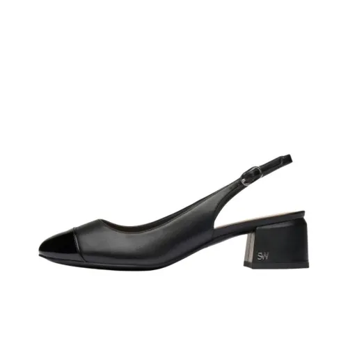 Stuart Weitzman SW Gabby Грубый каблук Высокие каблуки 4,5 см Женские Черный