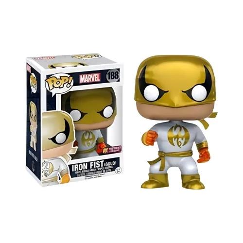 Funko Железо Fist Фигурки персонажей POP! Collection MARVEL Gold Edition в стиле Chibi 9,5 см