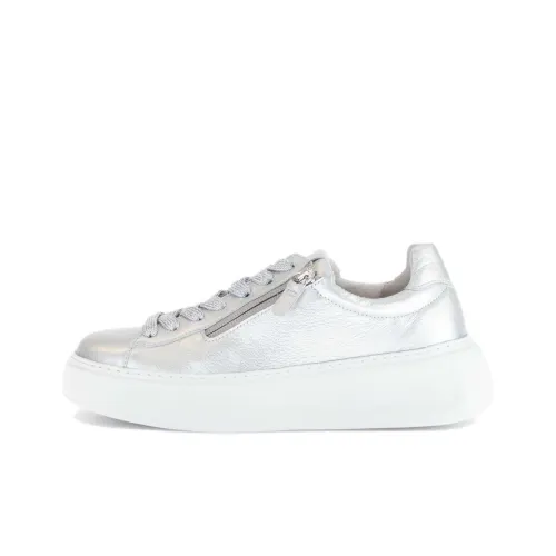 Gabor Comfort Low Топ Скейтборд Кроссовки Женские Серебряные