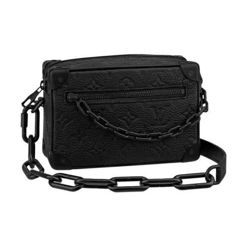 LOUIS VUITTON SOFT TRUNK Корова Кожа Черная Коробка Квадратная Коробка Сумка Сумка через плечо Сумка на плечо Мини Мужская Черная